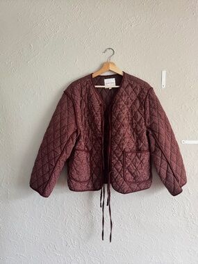 Bailey Rose Quilted Tie-Front Jacket